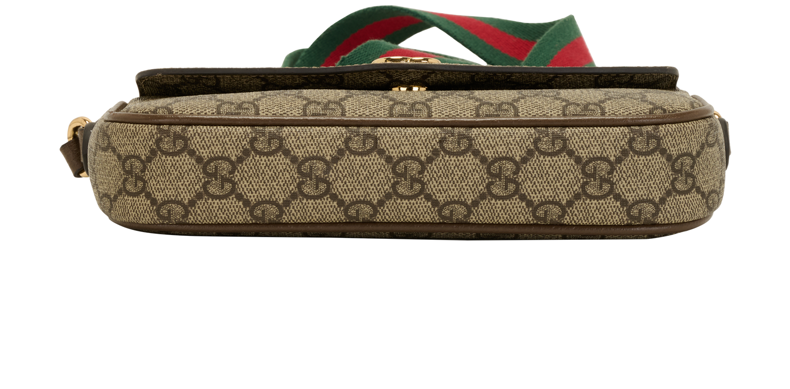 Ophidia Pochette, &pound;620, Handbags, Beige, Canvas, Top view